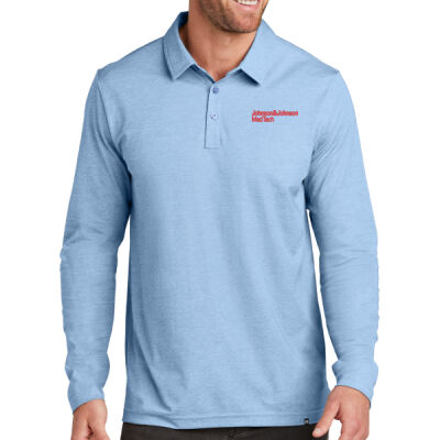 TravisMathew Oceanside Heather Long Sleeve Polo Thumbnail